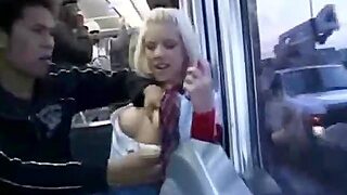 Girl Groped And Fingered On The Bus