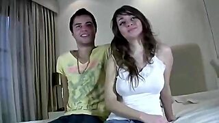 Eighteen Years Old Couple Film Their First Home Video