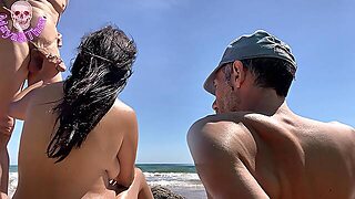 Follower Approaches With The Desire To Give Me Cream And Pleasure In Front Of My Boyfriend