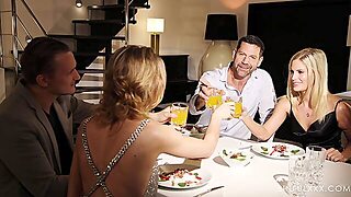 Candee Licious Moans While Being Fucked During Group Sex