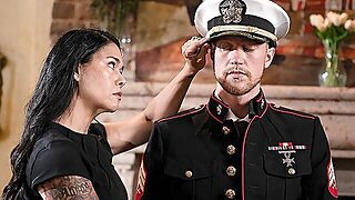 Asian Cougar Stepmother Had Stepson Wear Stepfather His Military Uniform