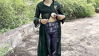 Indian College Girl Fucking For Money In Jungle (Hindi Audio) - Amateur Pov