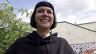 German Scout - Tall Skinny French Chick Delfine Dahlia Pickup And Talk To Casting Fuck