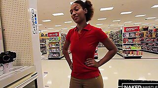 Target Employee Sucks Customers Shaft In Stock Room