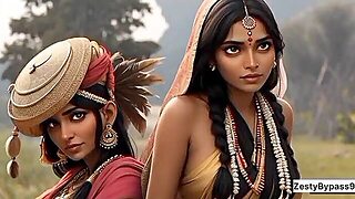 Stepdads Friends Tempting Game With The Defiant Teen Girl