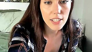 Brunette Solo Darling Masturbating At Home