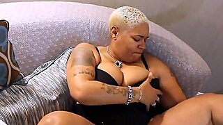 Blonde Ebony Milf Swallows Young Dick