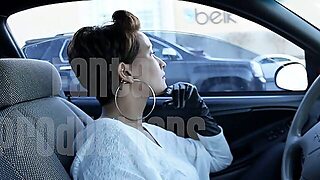 Jane Domino In Black Leather Gloves