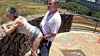 I Just Met This Visitor To Hawaii -- And Here We Are, Outdoors, Playing