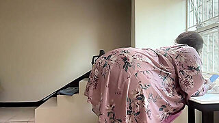 Busty Bbw Stripteasing