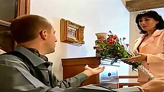 Vintage French Mom In Black Stockings Anal Hardcore