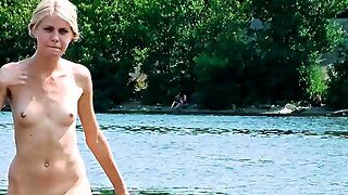 Nudist Really Likes Exposing Herself And Showing Off