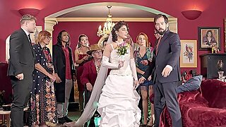 A Hot Bride Is Having Fun With Her New Husband