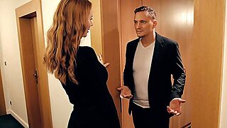 Redhead Hottie Lenina Crowne Enjoys Sex With Her Boyfriend