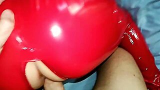 En Pantalon Vinyl Ouvert