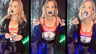 German Marlboro Girl Encouragement Smoking 2 Marlboro 100 At Once