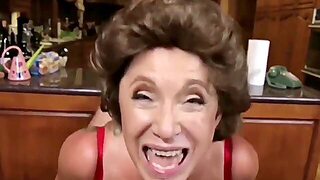 This Naughty Blonde Mature Enjoys When Big Dick Is Penetrating Her